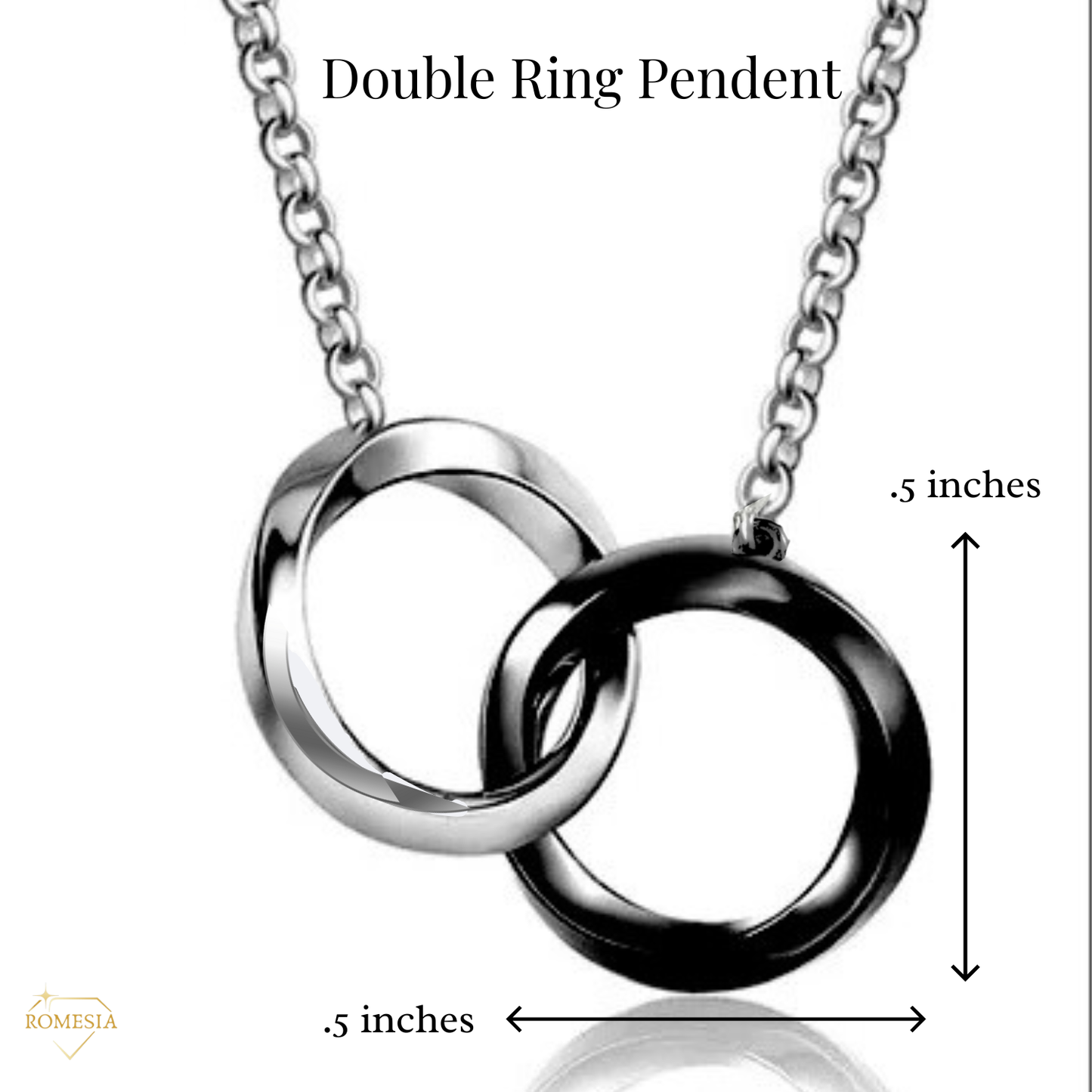 Mother and Son-A Special Bond-Interlocking Rings Necklace, Gift for mother's day, Christmas, Birthday