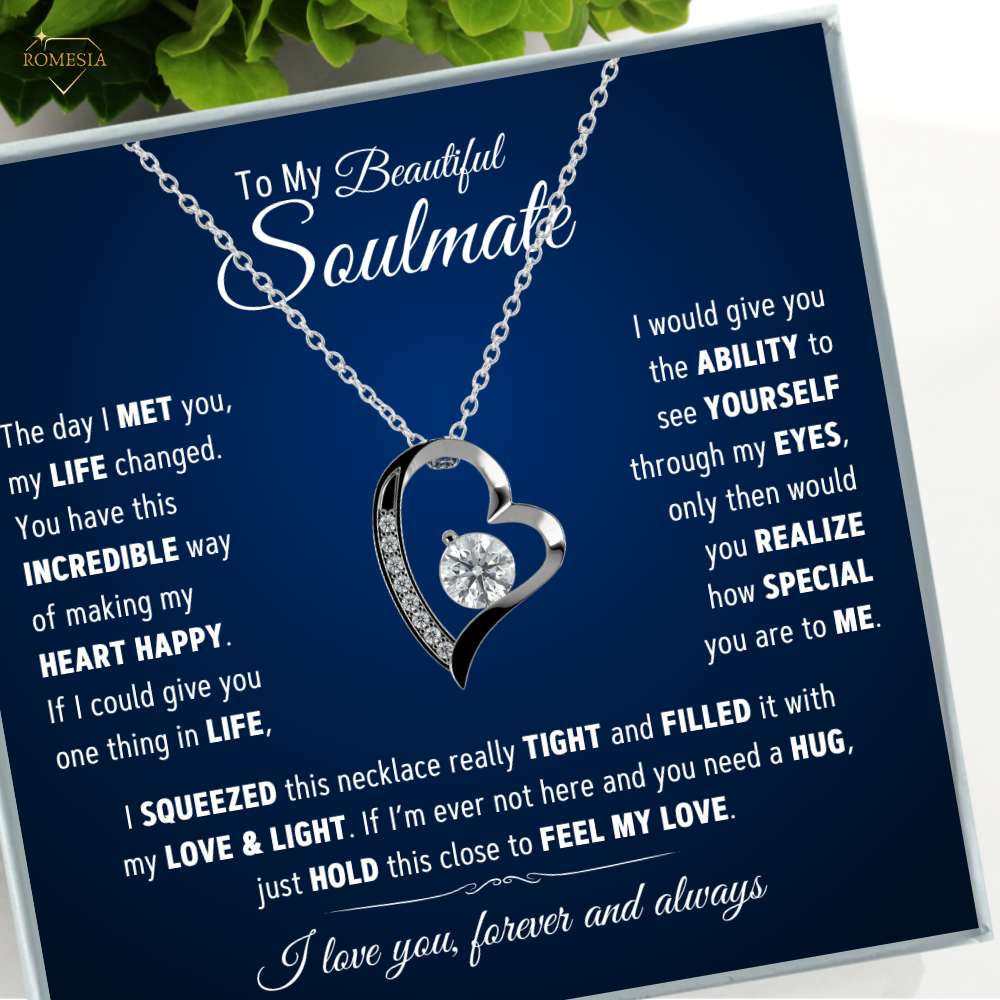 To My Beautiful Soulmate-Best Thing-Forever Love Necklace