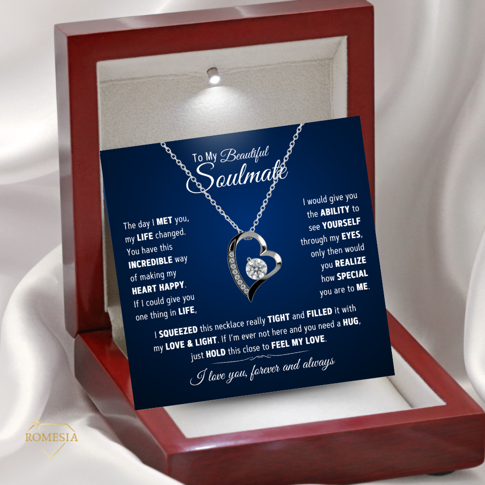 To My Beautiful Soulmate-Best Thing-Forever Love Necklace