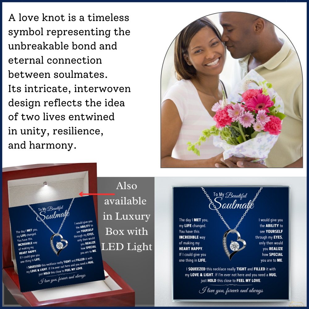 To My Beautiful Soulmate-Best Thing-Forever Love Necklace