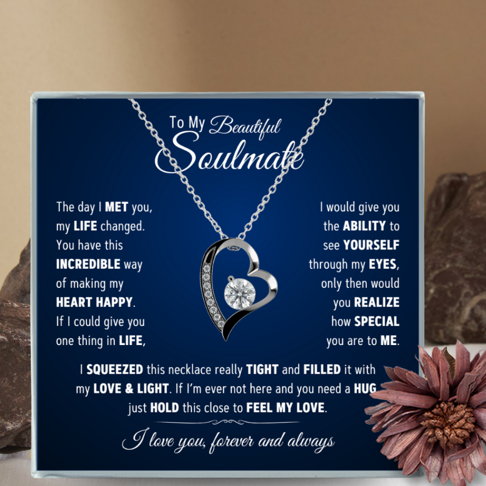 To My Beautiful Soulmate-Best Thing-Forever Love Necklace
