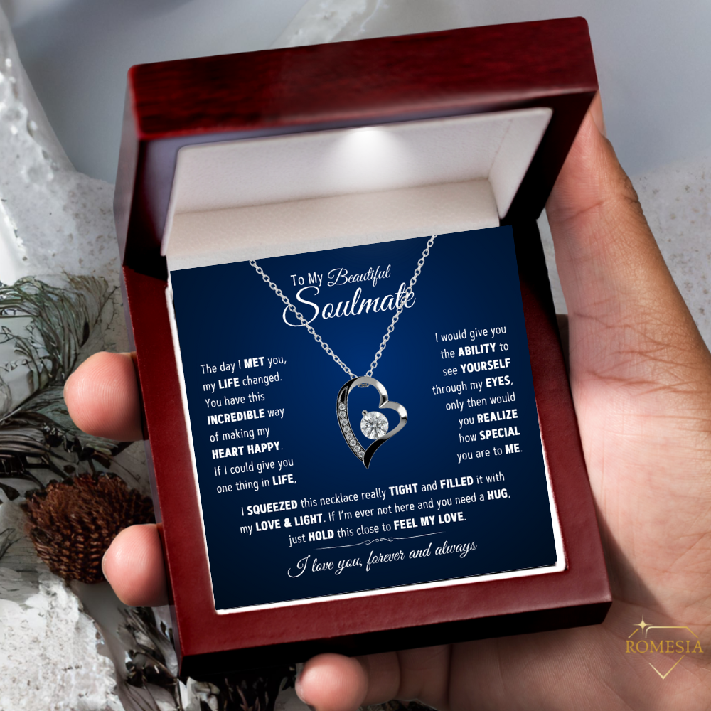 To My Beautiful Soulmate-Best Thing-Forever Love Necklace