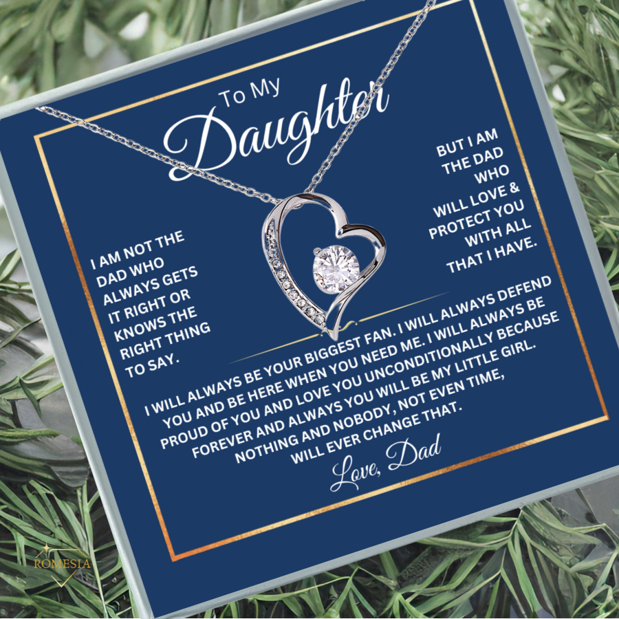 To My Daughter- Fan Forever-Forever Love Necklace