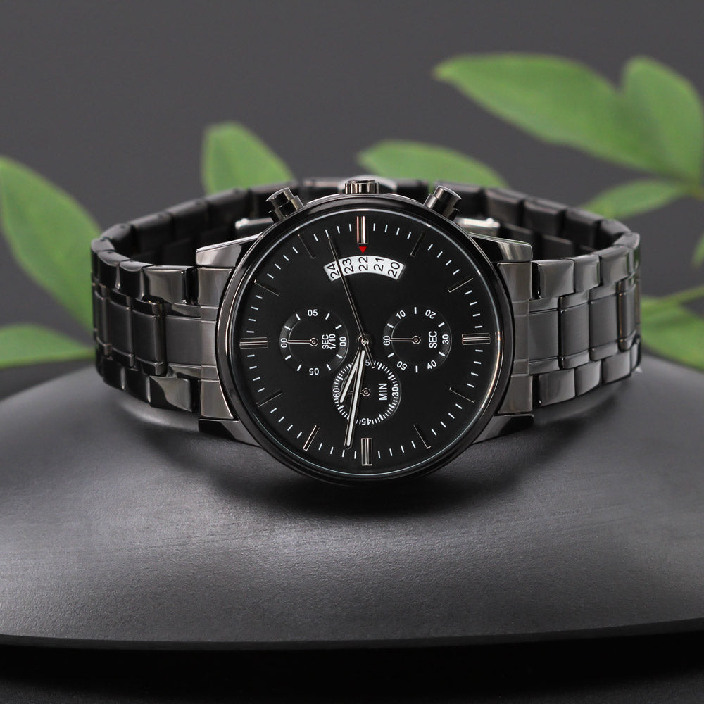 You're Awesome Dad-Black Chronograph Watch