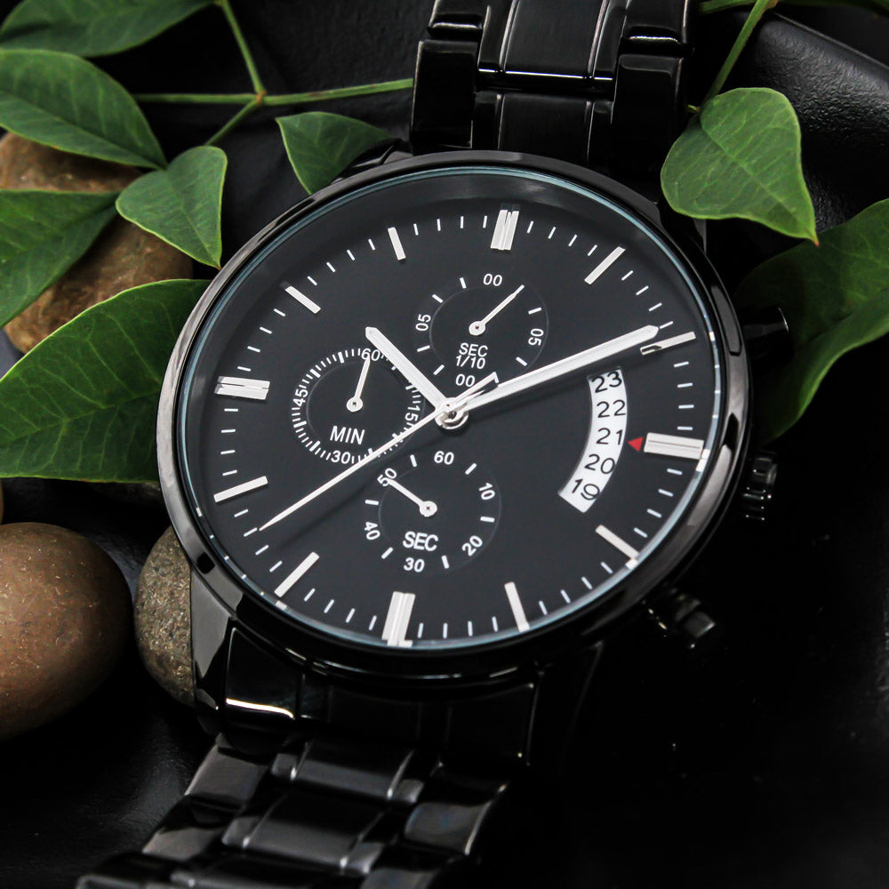 You're Awesome Dad-Black Chronograph Watch