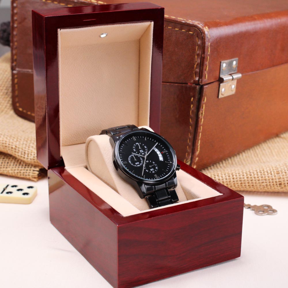 You're Awesome Dad-Black Chronograph Watch